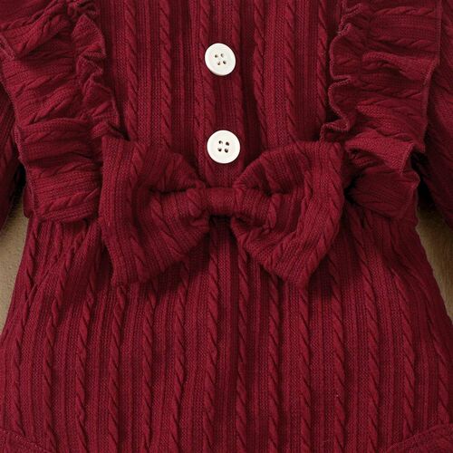 Baby Girl Clothes Set Print Top Big Bow Floral Clothing Todd