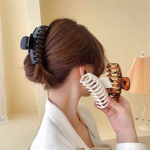 Hot Sale Solid Color Claw Clip Large Barrette Crab Hair Claw