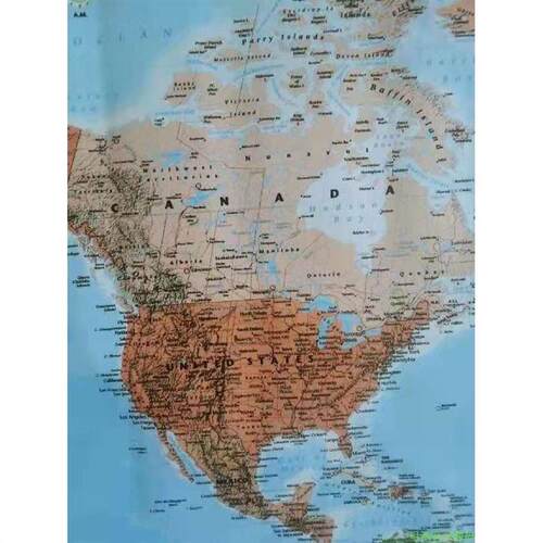 English World Map Waterproof Big Large Map Of The World Post