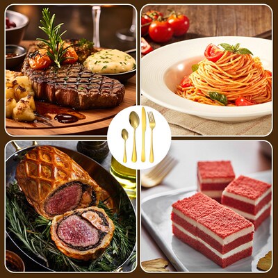 Stainless steel cutlery 24-piece steak cutlery and spoon set