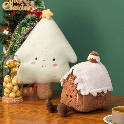 INS Christmas Ginger Bread Plush Pillow Festival Holiday Stu