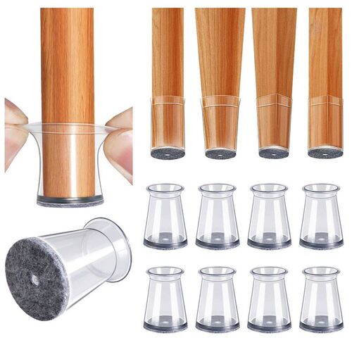 28 Pack Silicone Chair Leg Floor Protectors, Bar Stool Leg P