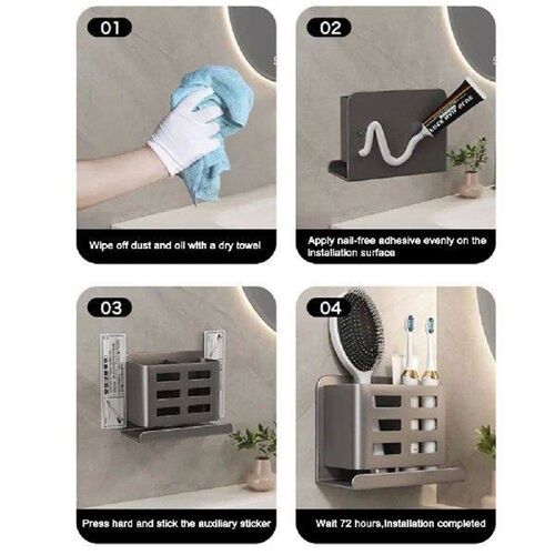 Multifunctional Toothbrush Holder Wall Mounted Waterproof