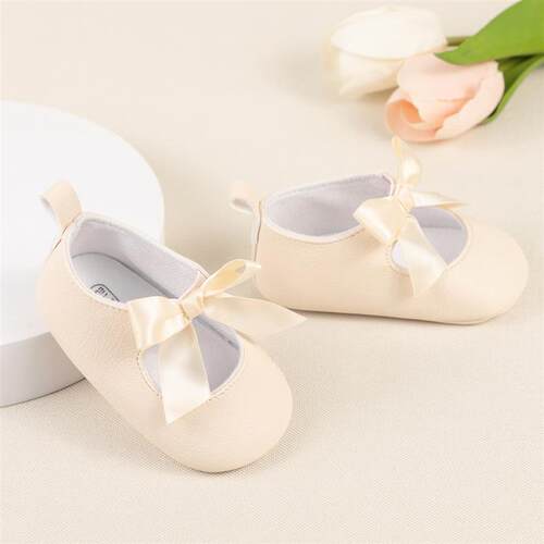 Baby Soft Sole Shoes 女婴公主鞋可爱蝴蝶结软底防滑学步鞋