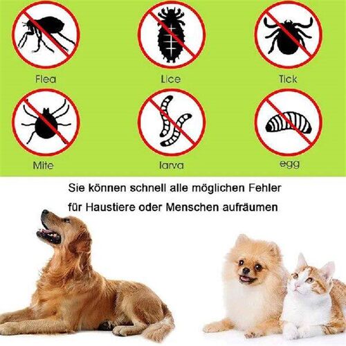 4Pcs Pet Cleaning Supplies With Magnifying Glass Flea And