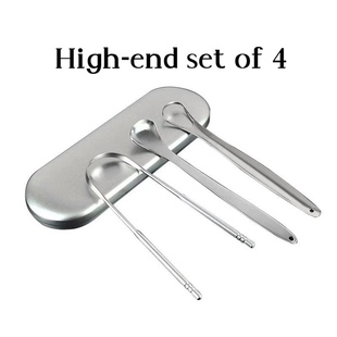 Tongue coating cleaner tongue brush genuine tongue scraper