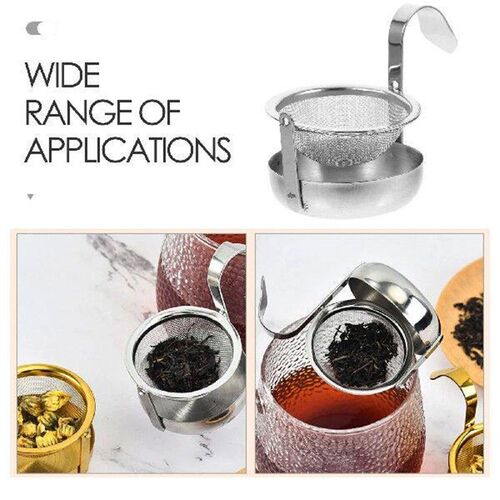 Reusable Stainless Steel Tea Filter Strainer for Loose Leaf