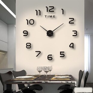 3D Mirror Number Wall Clock ers 40cm Modern Design DIY Digit
