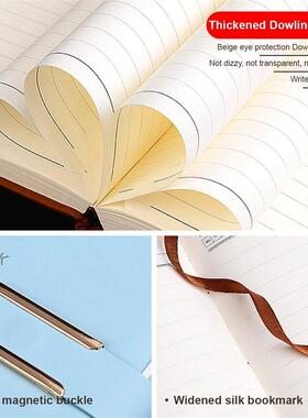 A5 Retro Notebook Soft Leather Cover 160/360 Pages Agenda fo