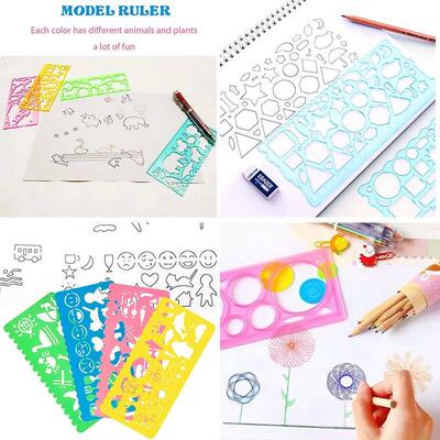 Geometry Spirograph Drawing Stencil Set Painting Template Ru