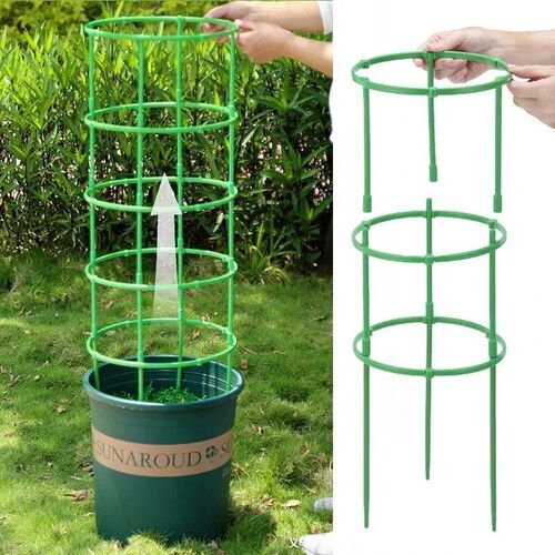Plastic Plant Support Pile Half Round Climbing Vines Stake B