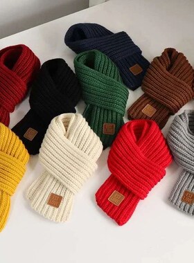 Kids Scarf Boys Girls Baby Winter Warm Scarf Women Knit Shaw