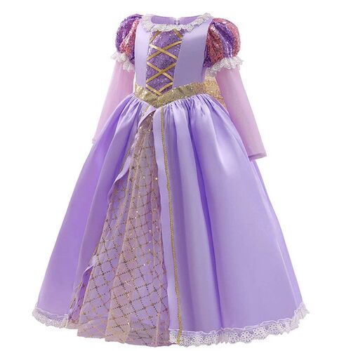 Kid Rapunzel Dress for Princess Girl Tangled Cosplay Costume