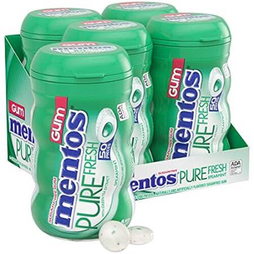 Mentos Pure Fresh Sugar-Free Chewing Gum with Xylitol, Sp