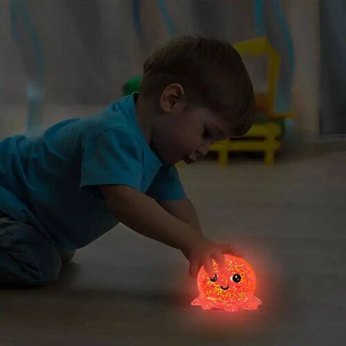 Light Squid Vent Ball Squeeze Toys Decompression Glowing Toy