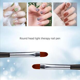 1Pc Nail Art Brush Black Handle Pattern Acrylic UV Gel Exten
