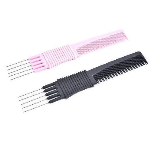 1PCS Oil Head Curly Comb Men Double Side Tooth Combs Steel