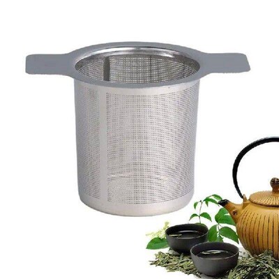 1 Pcs Stainless Steel Reusable Mesh Tea Infuser Strainer