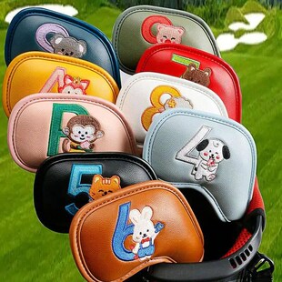 9/10Pcs Portable PU Golf Club Iron Head vers Protector Golfs