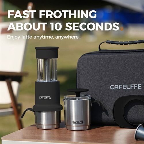 Portable Travel Coffee Maker Set 2 in 1 Compatible  Capsule