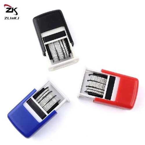 1Pcs Date Stamps Self-Inking Date Stamp Square Multicolor