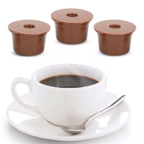 3PCS Reusable Caffitaly Coffee Capsules Cup Refillable