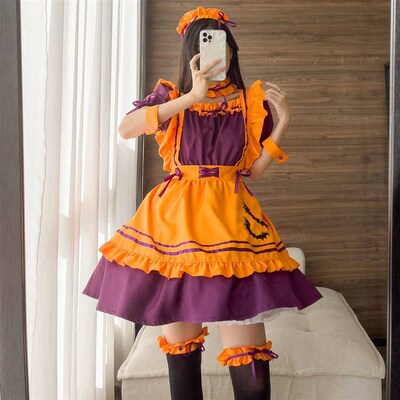 Halloween Maid Cosplay Aboutcos Costumes Pumpkin Suit