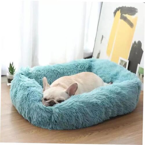soft square pet dog bed cat plush sleeping artifact soothing