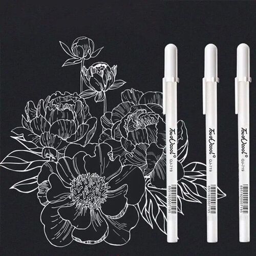 3/5pcs/10pcs Set 0.8mm Highlight Marker Pen White Ink Gel Pe