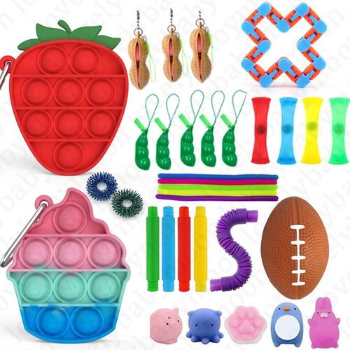 Random 5-40pcs Mystery Gifts Fidget Toys Pack Surprise Box 2