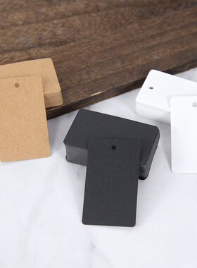 100pcs Blank Gift Tag Kraft Paper Hang Tags Label with Ropes