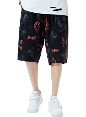 K623 Fat Casual Pants Mens Summer Shorts Fashionable Beach