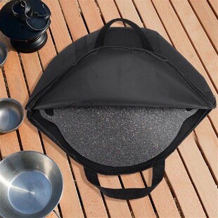 2Pcs Camping Cookware Organizer with Handle Barbecue Plate