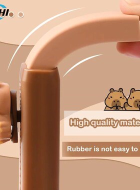 Kawaii Push Pull Capybara Eraser Soft Shool Supplies Clean M