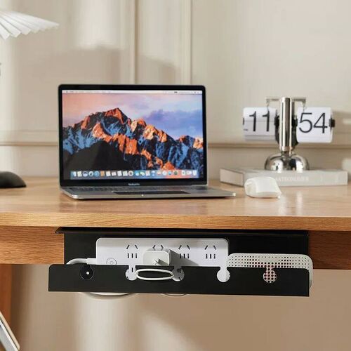 Cable Organizer, Under Desk Cable Management Tray, Socket St