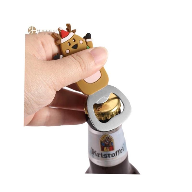 圣诞树卡通图案磁力啤酒开瓶器图片