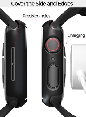 Glass + Cover For Apple Watch case 7/6/SE/5/4/3/2/1 iWatch