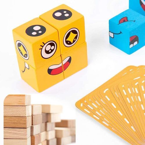 Expression Face-changing Rubiks Cube Building Blocks Iron B