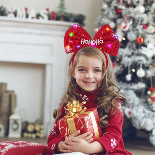 Christmas headband led light emitting headband party圣诞发箍