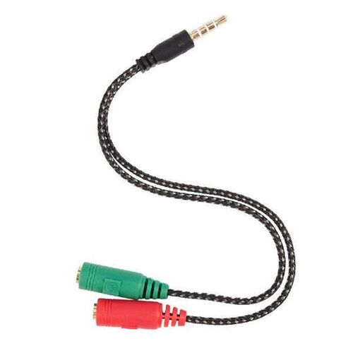 1 Pcs Cable Adapter 2 In 1 Splitter 4 Pole 3.5mm Audio