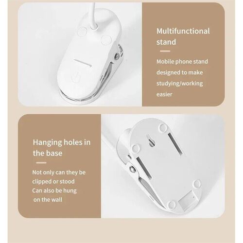 Portable Table Lamp 3 Modes Dimming Eye Protection Light USB