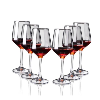 Red wine glass set 6 wine glasses and 4 goblets for wine