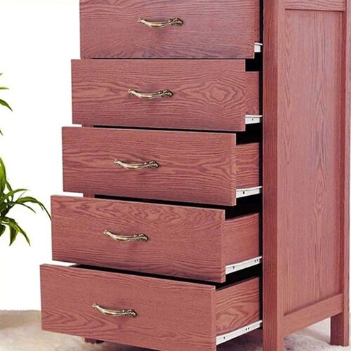 1Pair Mute Two Cabinet Rails Drawer Track Slides Computer Ta