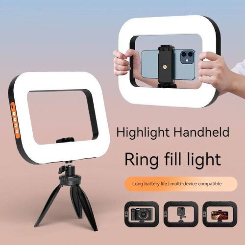 New Handheld Ring LED Rechargeable Fill light Portable Mobil