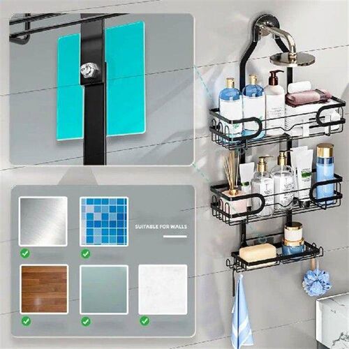 Hanging Shower Storage Rack Capacity Shower Organizer 3
