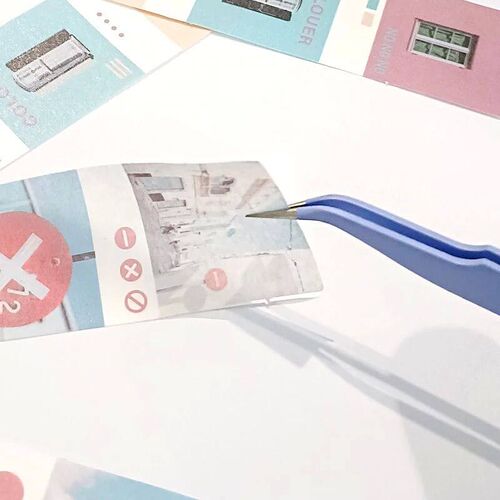 Scrapbook er Macaron Tweezers Washi Tape Picking Multi-Tool
