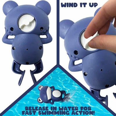 New Bath Toys for Toddlers Chain Clockwork Swim Backstroke L