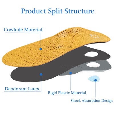 Best Insole For Shoes Leather Orthotic Insoles Flat Feet Hig