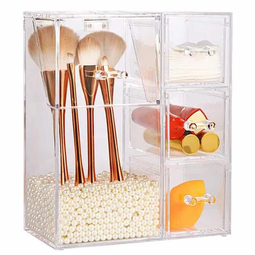 Hot Clear Acrylic Makeup Brush Holder Makeup Organizer