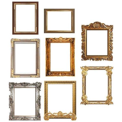 8 Pcs Photo Frame Wall Stickers Picture for Walls Vintage